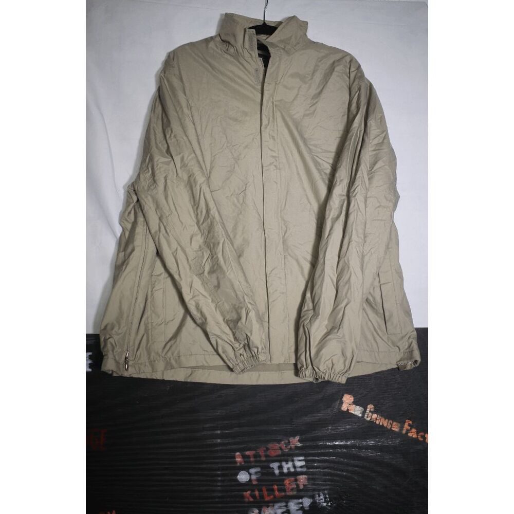 Brooks Brothers Golf Jacket XL Beige Lightweight Windbreaker